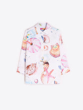 Cargar imagen en el visor de la galería, CAMISA BLANCA ESTAMPADO MARINO
