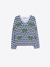 Cargar imagen en el visor de la galería, JERSEY AZUL IKAT PALMERAS
