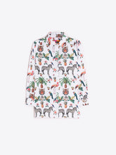 Cargar imagen en el visor de la galería, CAMISA BLANCA ESTAMPADO JUNGLE DISCO

