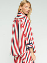 Cargar imagen en el visor de la galería, CAMISA RAYAS ROJO MARINO ONDULINA
