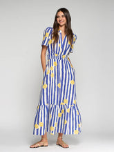 Cargar imagen en el visor de la galería, VESTIDO RAYAS LIMONES
