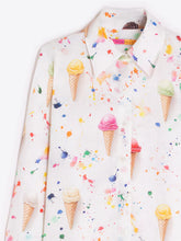 Cargar imagen en el visor de la galería, CAMISA ESTAMPADO HELADOS MULTICOLOR
