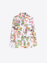 Cargar imagen en el visor de la galería, CAMISA BLANCA ESTAMPADO CALIFORNIA
