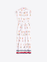 Cargar imagen en el visor de la galería, VESTIDO JARETAS ESTAMPADO REMOS
