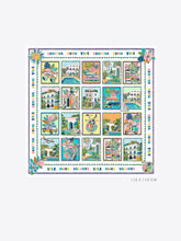 Cargar imagen en el visor de la galería, PAÑUELO GRANDE SEDA SOLE MARE VACANZE
