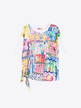 Cargar imagen en el visor de la galería, CAMISETA ESTAMPADO CAPRI LAZO LATERAL
