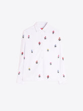 Cargar imagen en el visor de la galería, CAMISA BLANCA BORDADOS FLORALES
