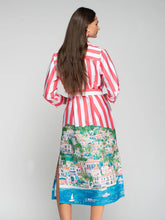 Cargar imagen en el visor de la galería, VESTIDO CAMISERO RAYAS PUERTO BANUS
