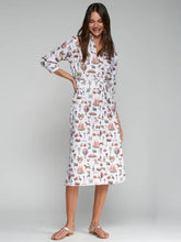 Cargar imagen en el visor de la galería, VESTIDO CAMISERO ESTAMPADO VINTAGE
