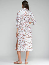 Cargar imagen en el visor de la galería, VESTIDO CAMISERO ESTAMPADO VINTAGE
