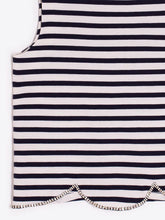 Cargar imagen en el visor de la galería, TOP MARINERO SIN MANGAS BAJO ONDULADO
