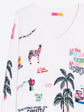 Cargar imagen en el visor de la galería, JERSEY BLANCO ESTAMPADO QUIRKY
