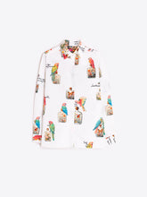 Cargar imagen en el visor de la galería, CAMISA BLANCA ESTAMPADO LOROS
