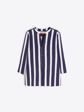 Cargar imagen en el visor de la galería, CAMISA RAYAS MARINO Y BLANCO
