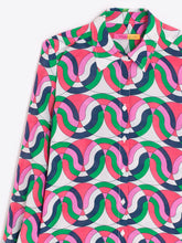Cargar imagen en el visor de la galería, CAMISA ESTAMPADO GEOMÉTRICO MULTICOLOR
