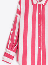 Cargar imagen en el visor de la galería, CAMISA RAYAS ROJO Y BLANCO
