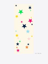 Cargar imagen en el visor de la galería, FULAR CRUDO ESTRELLAS MULTICOLOR
