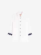 Cargar imagen en el visor de la galería, CAMISA BLANCA ONDULINA MARINO

