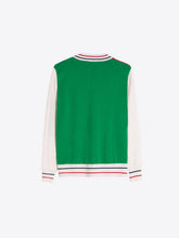 Cargar imagen en el visor de la galería, CARDIGAN TRICOLOR BOLSILLOS BORDADOS

