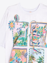 Cargar imagen en el visor de la galería, CAMISETA ESTAMPADO VACACIONES LAZO LATERAL
