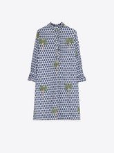 Cargar imagen en el visor de la galería, VESTIDO PALMERAS AZUL
