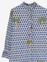 Cargar imagen en el visor de la galería, VESTIDO PALMERAS AZUL
