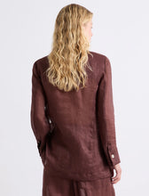 Cargar imagen en el visor de la galería, Blazer de ramio - MARRON
