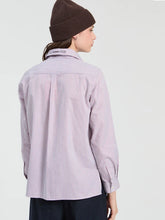 Cargar imagen en el visor de la galería, CAMISA DE RAYAS BICOLOR BORDADO ESQUI
