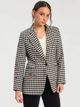 Cargar imagen en el visor de la galería, CHAQUETA LANA VICHY
