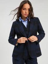 Cargar imagen en el visor de la galería, CHAQUETA VICHY MARINO NEGRO
