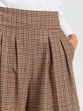 Cargar imagen en el visor de la galería, PANTALÓN PATA DE GALLO BURDEOS
