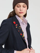 Cargar imagen en el visor de la galería, CHAQUETA LANA MARINO
