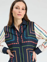 Cargar imagen en el visor de la galería, VESTIDO MIDI FLOR MARINO

