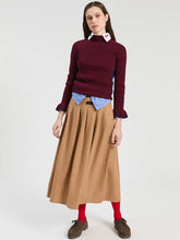 Cargar imagen en el visor de la galería, FALDA LARGA BEIGE TWEED
