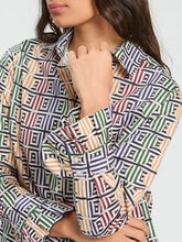 Cargar imagen en el visor de la galería, CAMISA ESTAMPADO GEOMÉTRICO CIRCULOS
