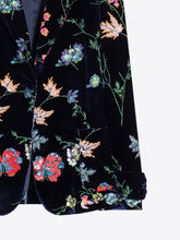 Cargar imagen en el visor de la galería, CHAQUETA TERCIOPELO MARINO FLORAL LENTEJUELAS

