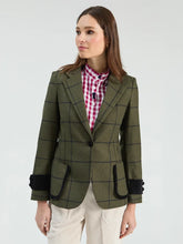 Cargar imagen en el visor de la galería, CHAQUETA CUADROS VERDE Y NEGRO
