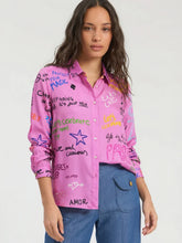 Cargar imagen en el visor de la galería, CAMISA SEDA ROSA NORIA
