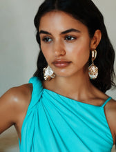 Cargar imagen en el visor de la galería, Vestido de punto elástico - TURQUESA
