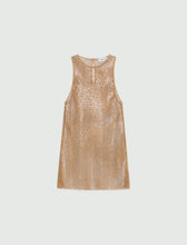 Cargar imagen en el visor de la galería, Top de malla con strass - BEIGE
