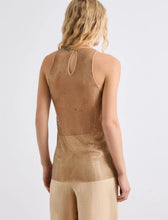 Cargar imagen en el visor de la galería, Top de malla con strass - BEIGE

