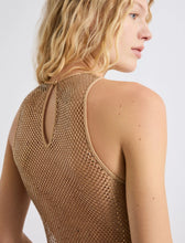 Cargar imagen en el visor de la galería, Top de malla con strass - BEIGE
