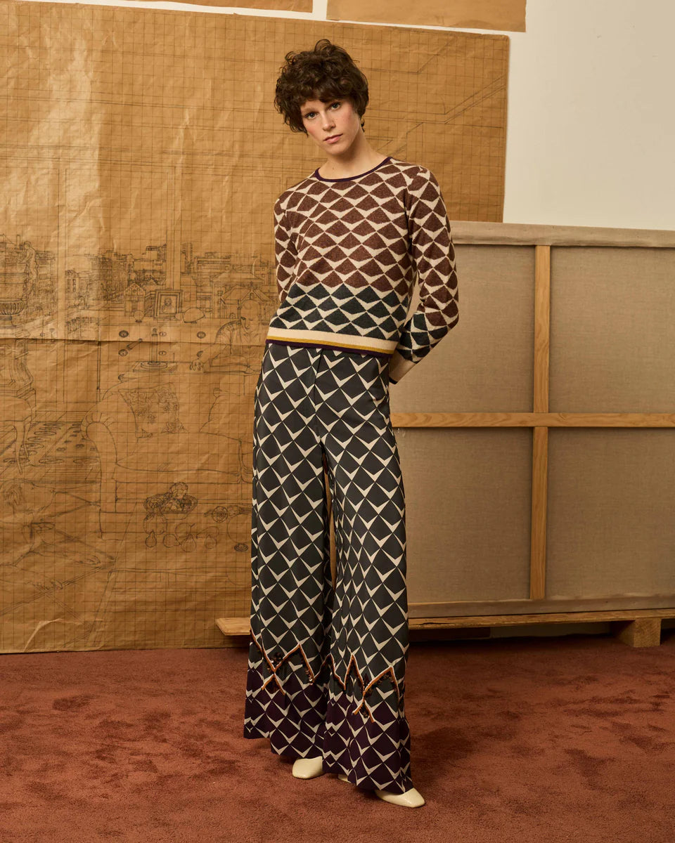 Jersey greca marron