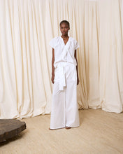 Cargar imagen en el visor de la galería, Pantalón de popelín blanco
