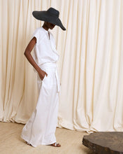 Cargar imagen en el visor de la galería, Pantalón de popelín blanco
