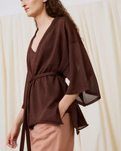 Cargar imagen en el visor de la galería, Chaqueta lurex chocolate
