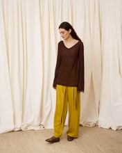 Cargar imagen en el visor de la galería, Jersey pico lurex chocolate
