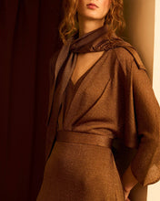 Cargar imagen en el visor de la galería, Vestido lurex cobre
