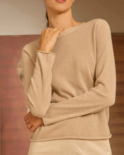 Cargar imagen en el visor de la galería, Jersey cuello caja beige

