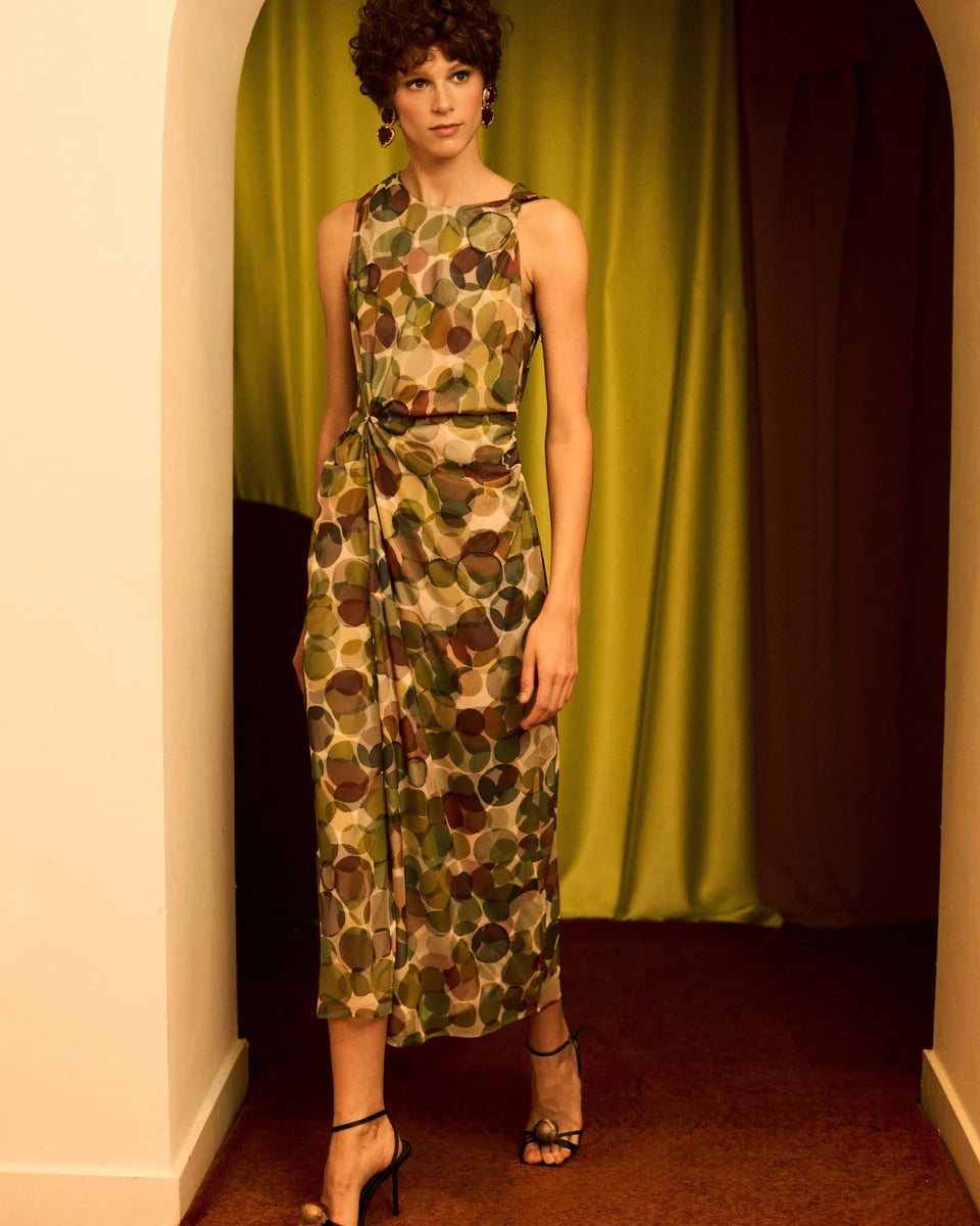 Vestido tul círculos